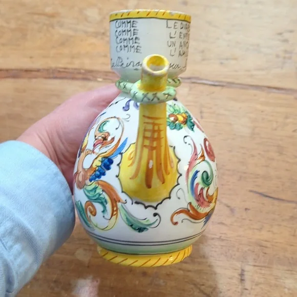 Mid Century Majolica Espresso Pitcher - Picture 7 of 10